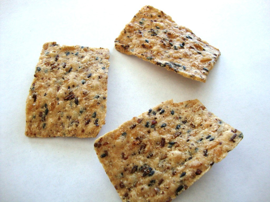 wild riceworks gourmet wildrice crisps, Sea Salt and Black Sesame