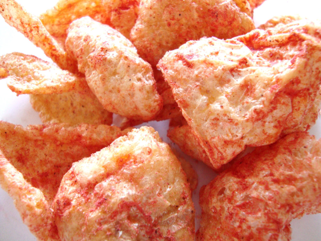 Click to Buy BAKEN-ETS Hot 'N Spicy Flavored Fried Pork Skins