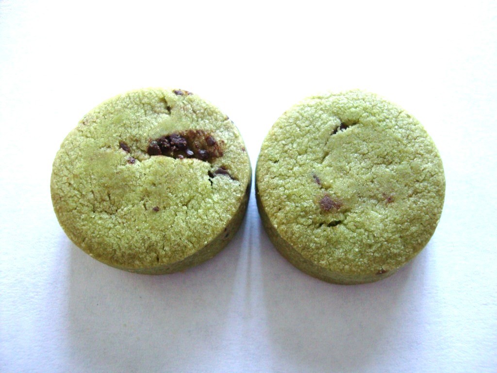 Click to Buy Bourbon Petit Choco Chip Matcha Cookies