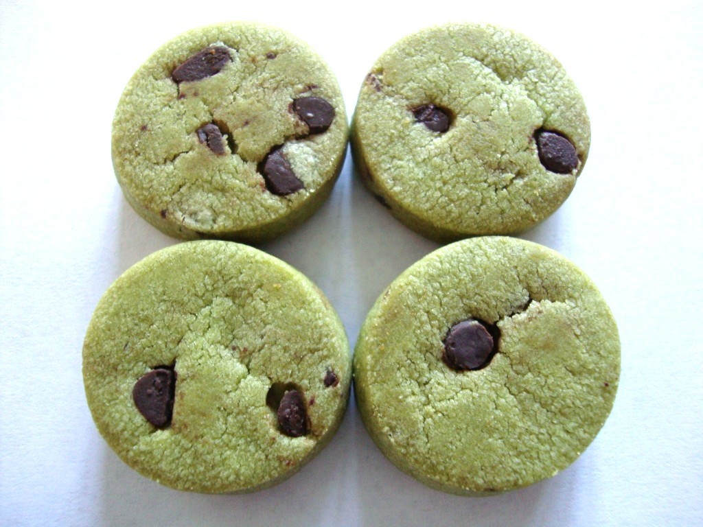 Click to Buy Bourbon Petit Choco Chip Matcha Cookies