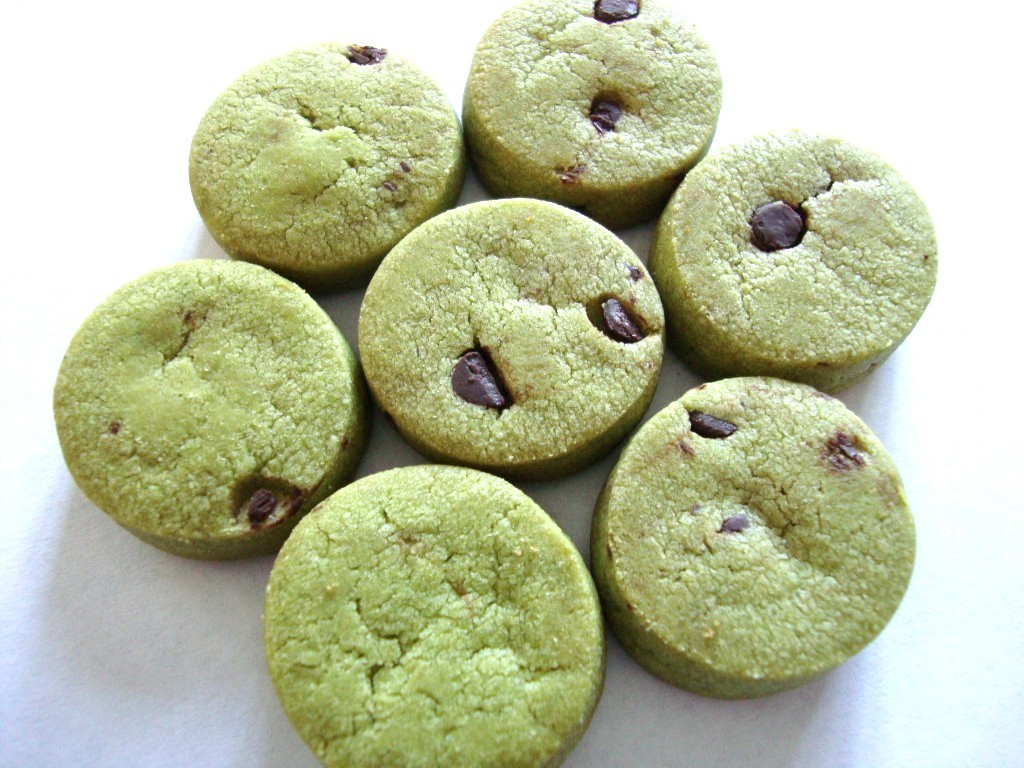 Click to Buy Bourbon Petit Choco Chip Matcha Cookies