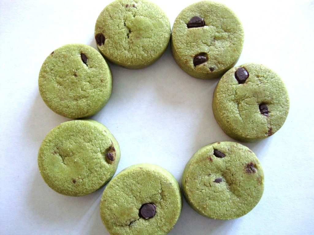 Click to Buy Bourbon Petit Choco Chip Matcha Cookies